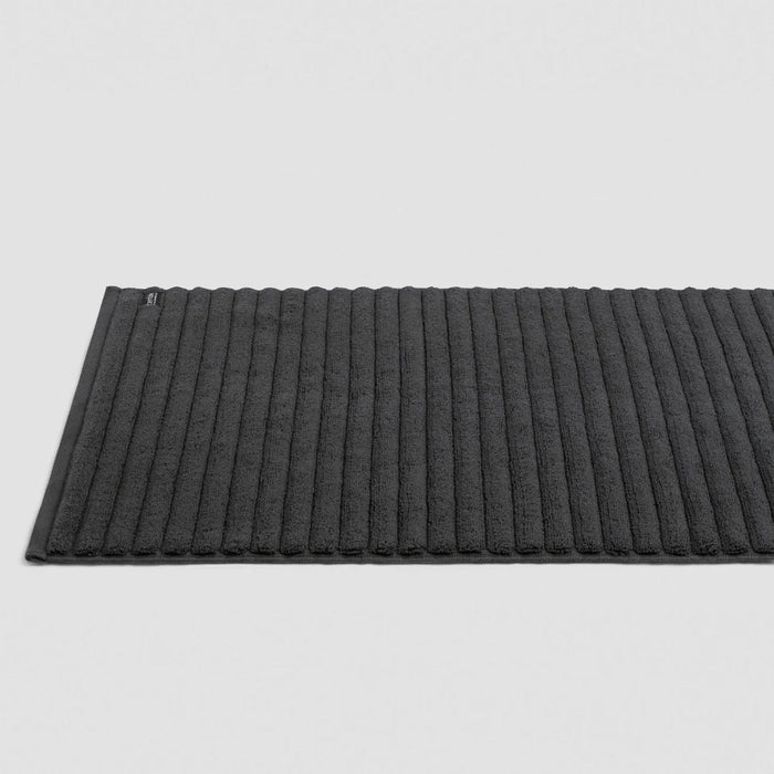 Bemboka Turkish Ribbed Bath Mat | Charcoal | 60x95cm - Suzie Anderson Home