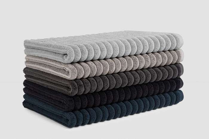 Bemboka Turkish Ribbed Bath Mat | Charcoal | 60x95cm - Suzie Anderson Home