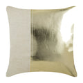 Better Half Gold - Metallic Gold Faux Leather Decorative Euro Sham
