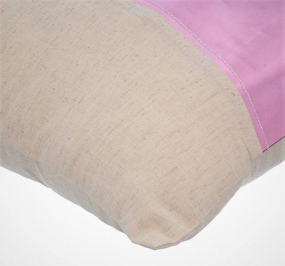 Better Half Pink - Metallic Pink Faux Leather Throw Pillow Cover