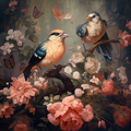 Birds And Flowers