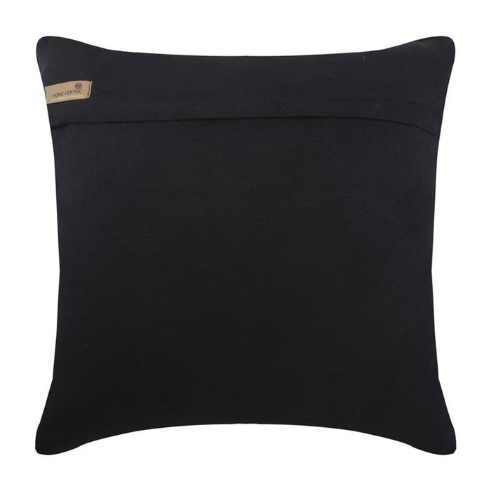 Black Diamond - Black Faux Leather Throw Pillow Cover