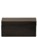 Black Leather Rectangular Box | W16 x D6.4 x H6.4cm - Suzie Anderson Home