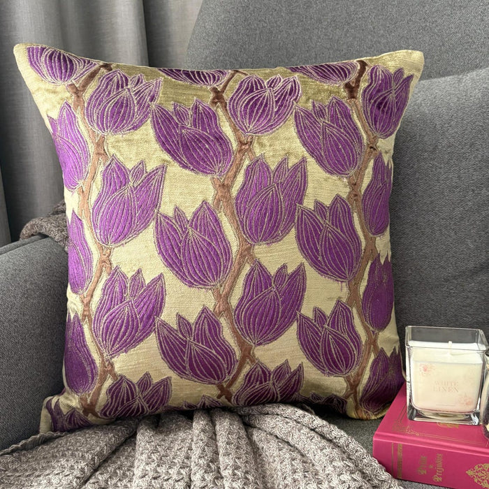 Green & Purple / 14 x 14 inch
