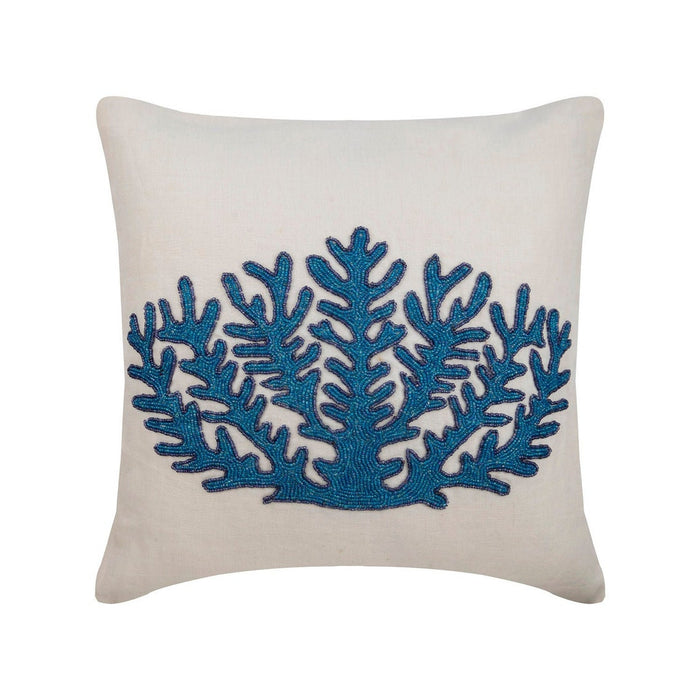 Koi Carp  Blue Throw Pillow Cover