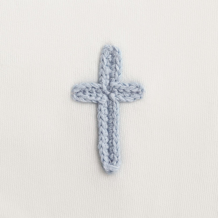 Blue Crochet Cross Bib #10280229B