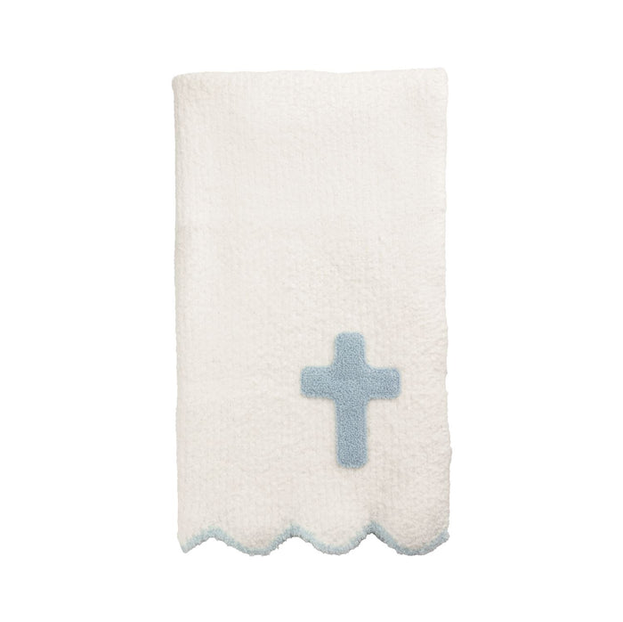 Blue Cross Chenille Blanket #11000287