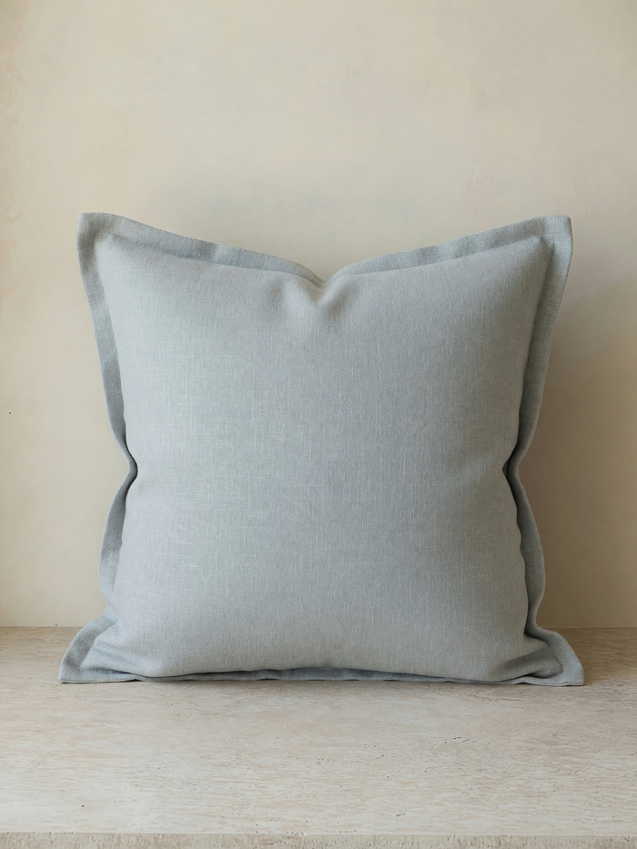 Blue Fog Cotton Linen Cushion Cover