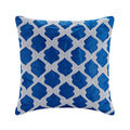 Blue Lagoon - Royal Blue Art Silk Throw Pillow Cover