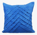 Blue No Limits No Lines - Blue Faux Suede Decorative Euro Sham