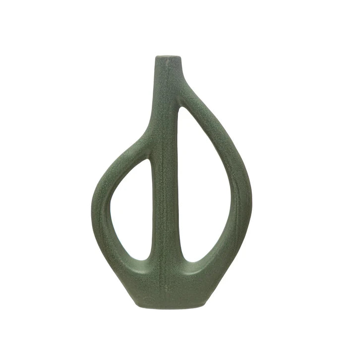 Blue Stoneware Vase