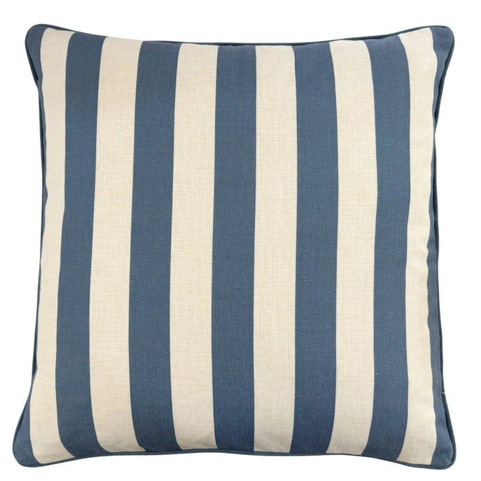 Blue Stripe Outdoor Cushion Cover | 50x50cm (BOWRAL) - Suzie Anderson Home