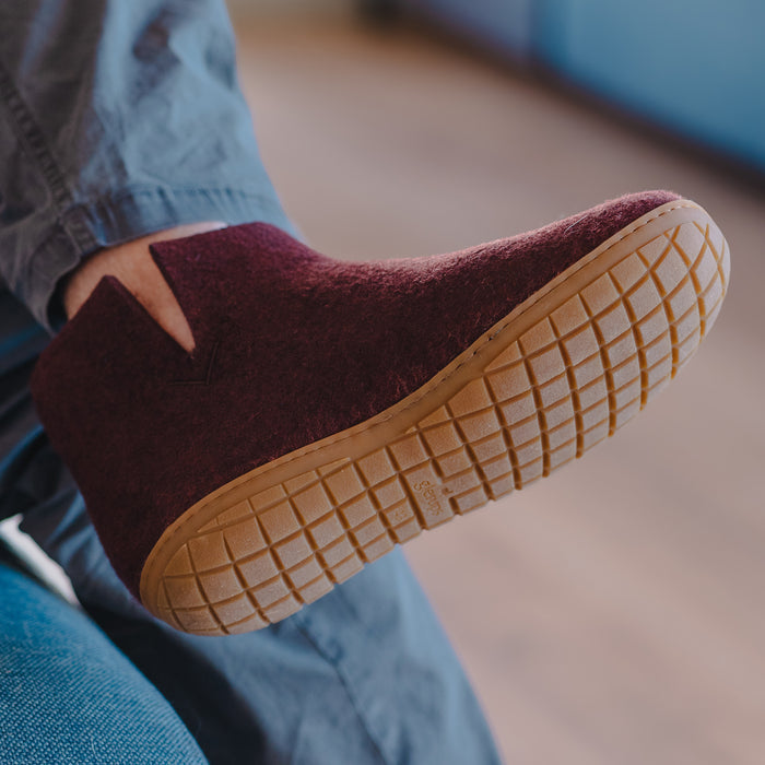 Boot with natural rubber sole - honey - Beet