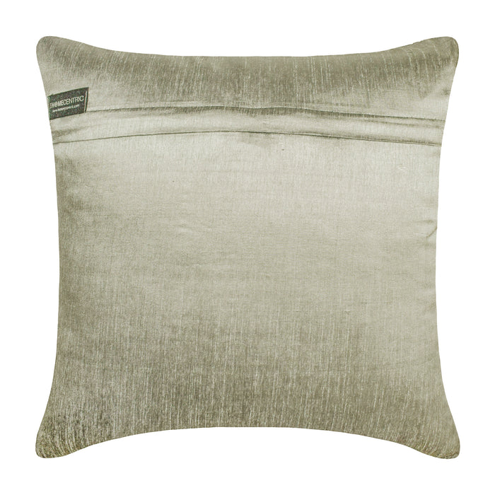 Brick On Brick - Burnt Orange Art Silk Throw Pillow Cover