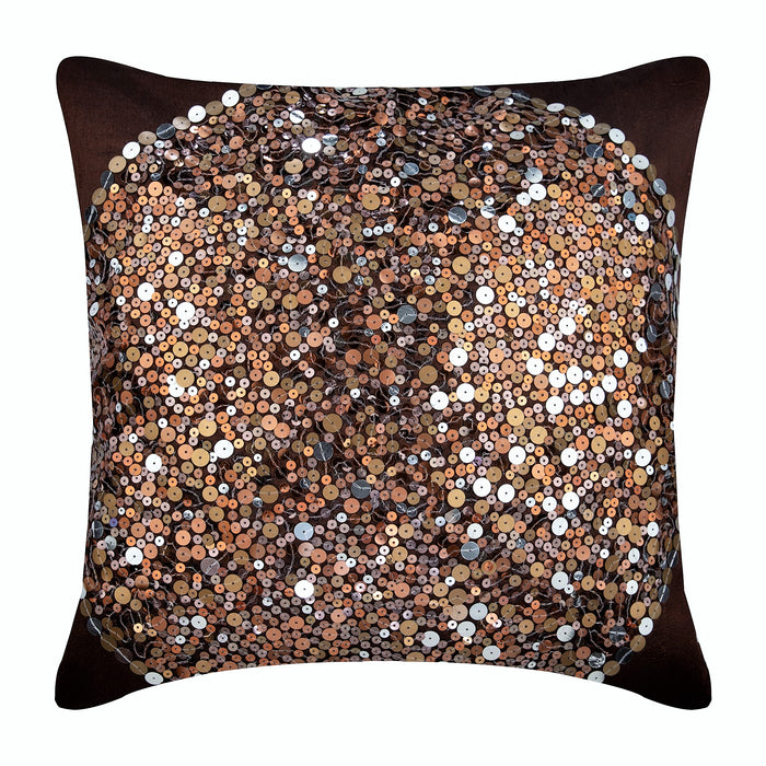 Brown Eye Sparkle Pillow Cover