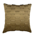 Brown Ocean - Brown Art Silk Decorative Euro Sham