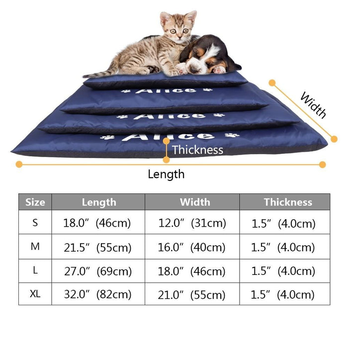 Brown Personalized Sleeping Mat - Dogs and Horses