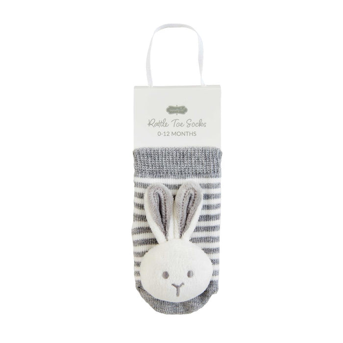 Bunny Rattle  Toe Socks #12600336Gray