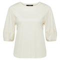 Cable | Pima Lantern Sleeve Top | Cream - Suzie Anderson Home