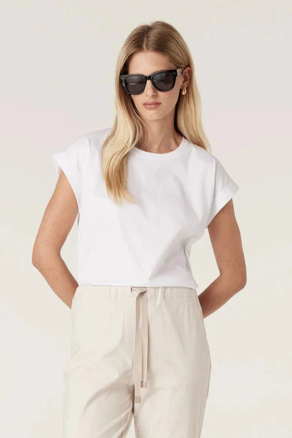 Cable | Pima Tee | White - Suzie Anderson Home