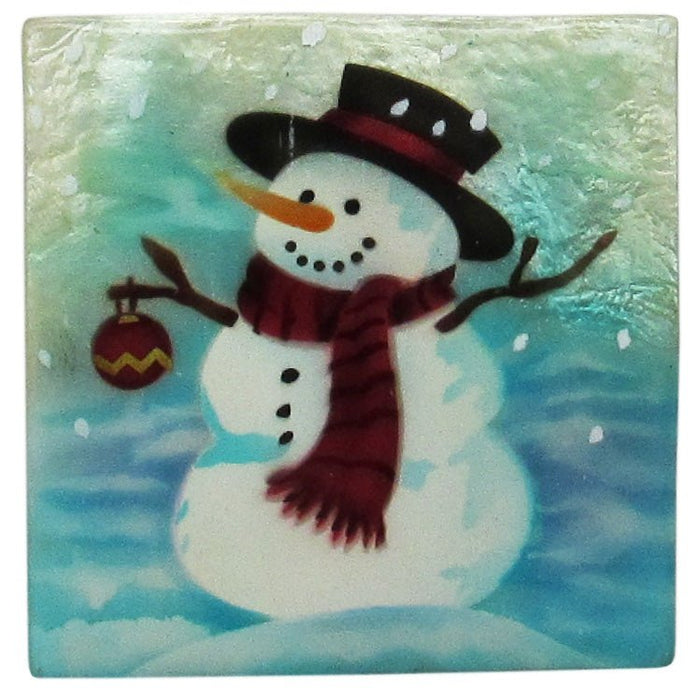 Capiz Shell Trinket Box, ", Snowman
