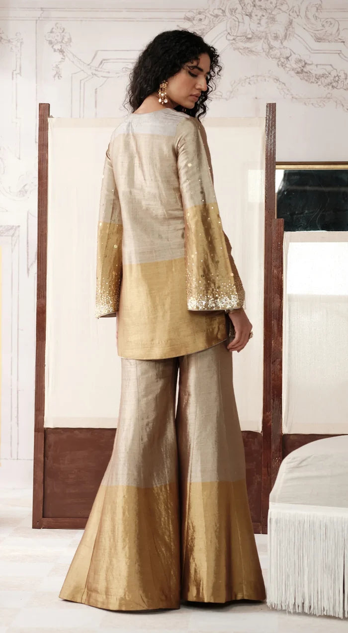Champagne Sharara Set