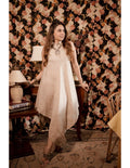 Chand Bibi Light Pink Linen Dress