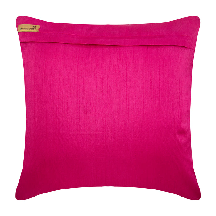 Chevron Fuchsia Glam Throw Pillow Cover