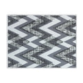 Chevron Pattern Large Dish Drying Mat for Kitchen Counter |24 x 18 x 0.25 Inches | Gray