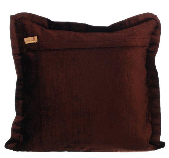 Choco Crystal Palace - Chocolate Brown Velvet Decorative Euro Sham