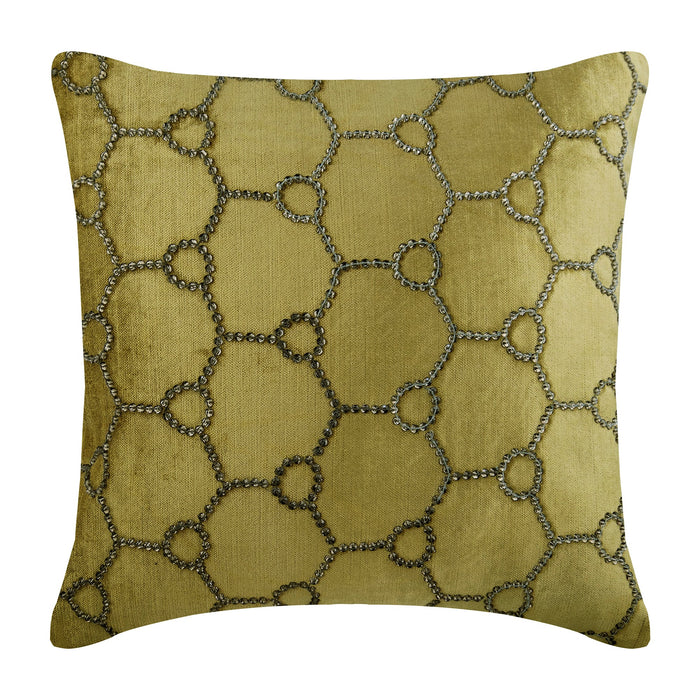 Class Wire - Sage Green Velvet Decorative Euro Sham