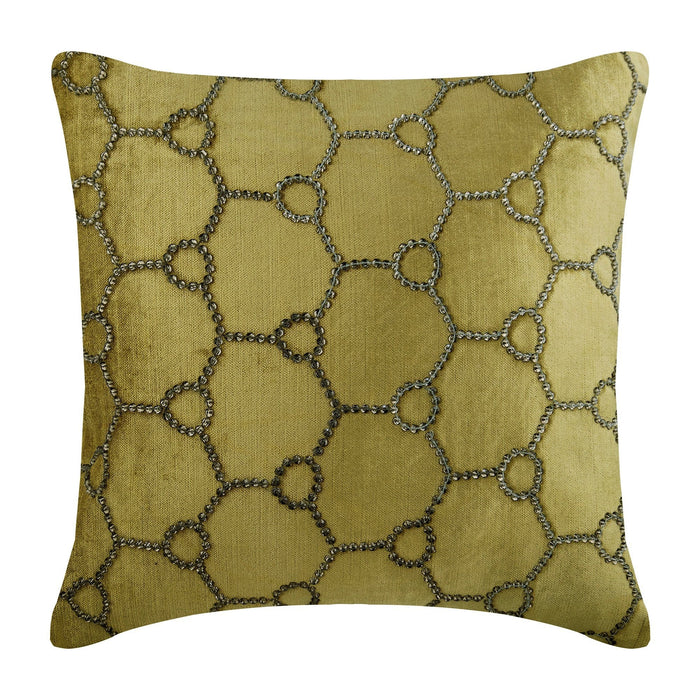 Class Wire - Sage Green Velvet Decorative Euro Sham