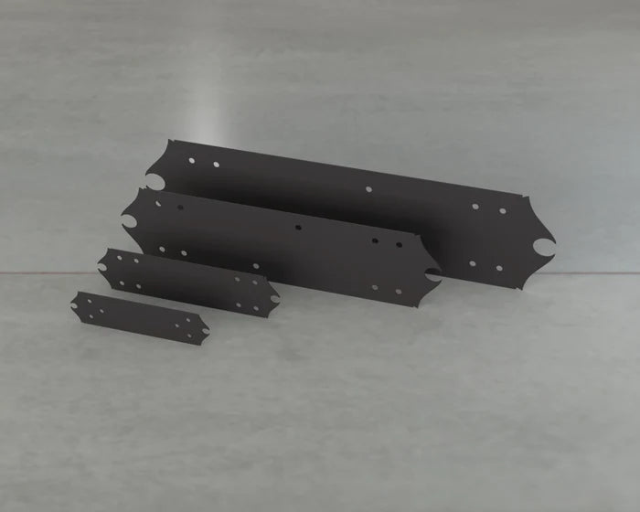 Colonial Style Straight Brackets - Various Sizes - Madison Iron and Wood