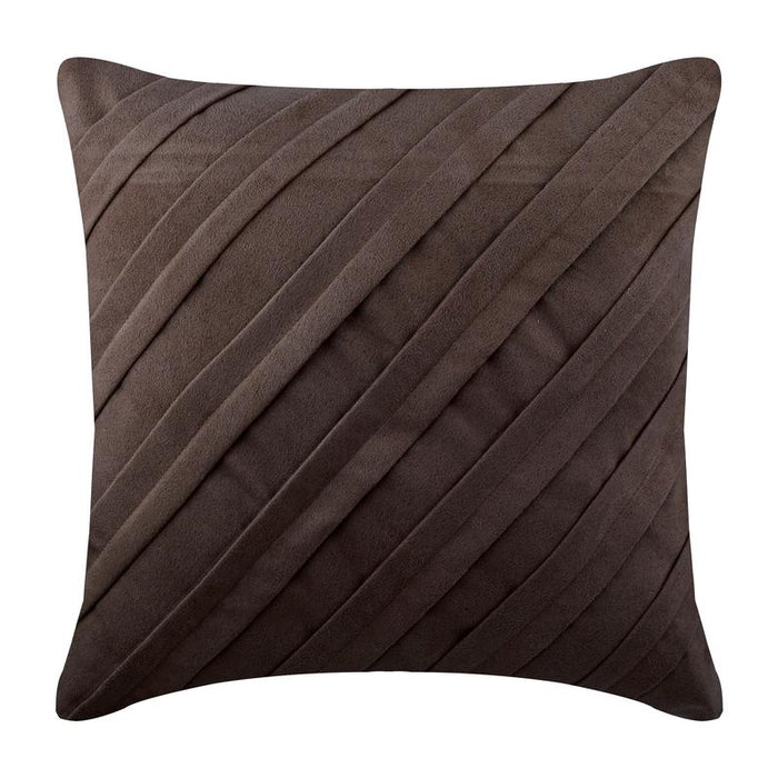 Contemporary Chocolate Brown Pillow Cover