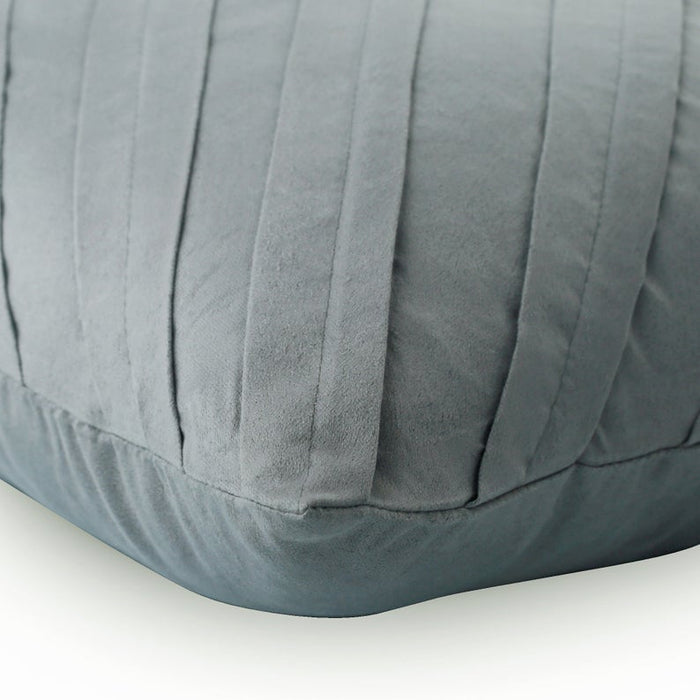 Contemporary Light Gray - Light Gray Faux Suede Throw Pillow Cover