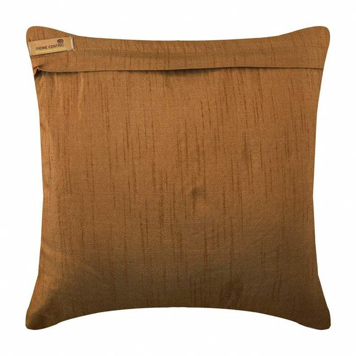 Cracker - Brown Art Silk Decorative Euro Sham
