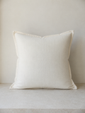 Cream Cotton Linen Cushion Cover