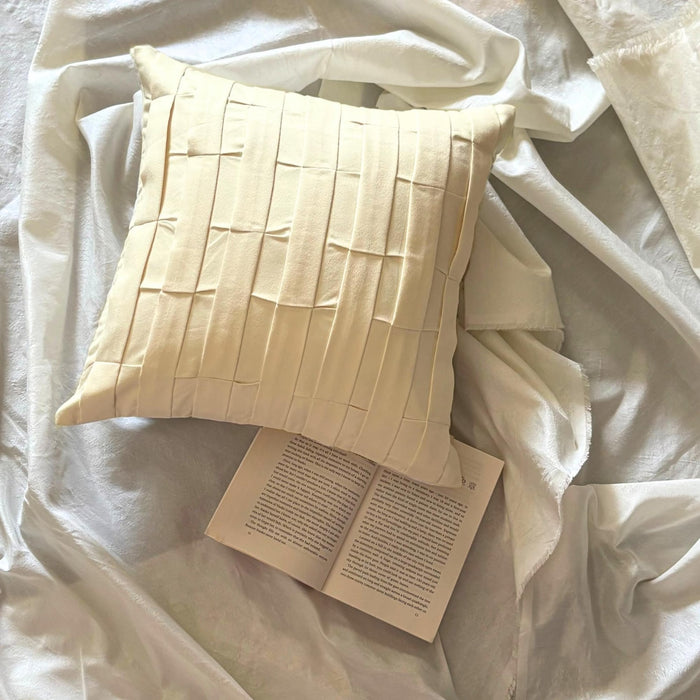 Cream Love Tune - Cream Suede Decorative Euro Sham