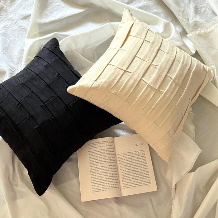 Cream Love Tune - Cream Suede Decorative Euro Sham