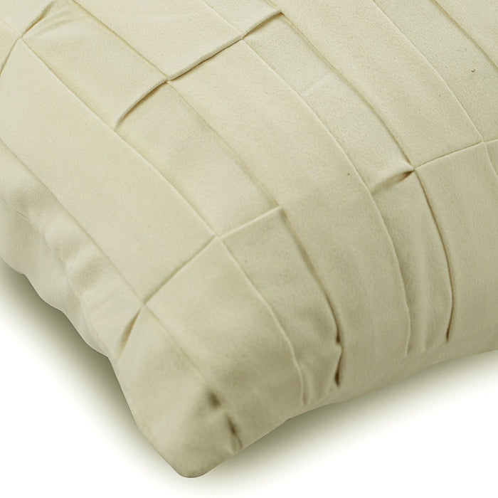Cream Love Tune - Cream Suede Decorative Euro Sham