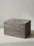 Cullen Rattan Storage Box - Grey