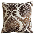 Damask Brown Pillow Cover
