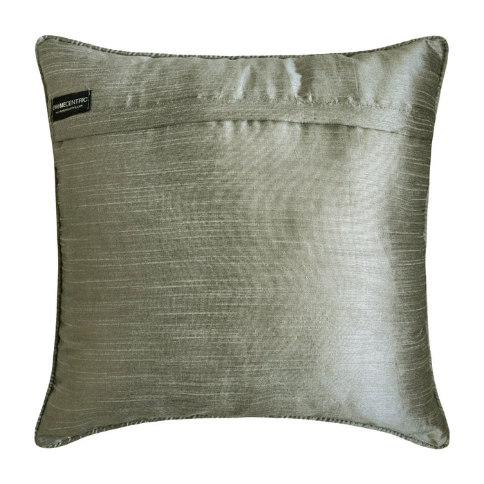 Damask Brown - Brown Burnout Velvet Throw Pillow Cover