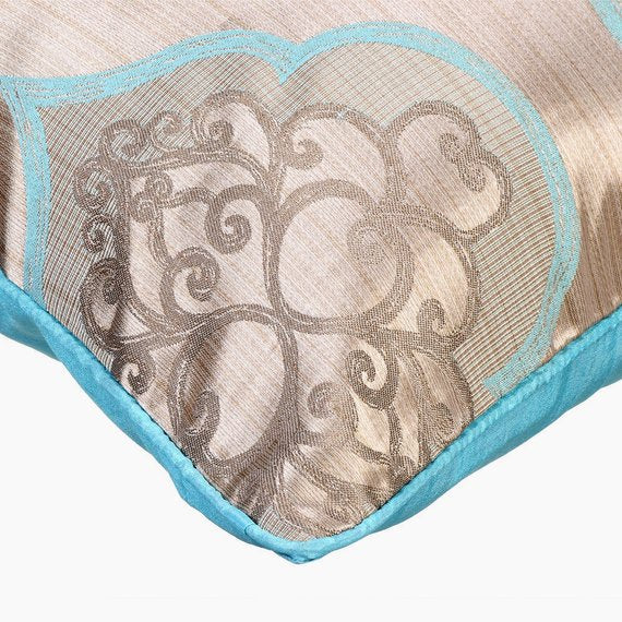 Damask Purple Galore - Purple Art Silk Throw Pillow Cover