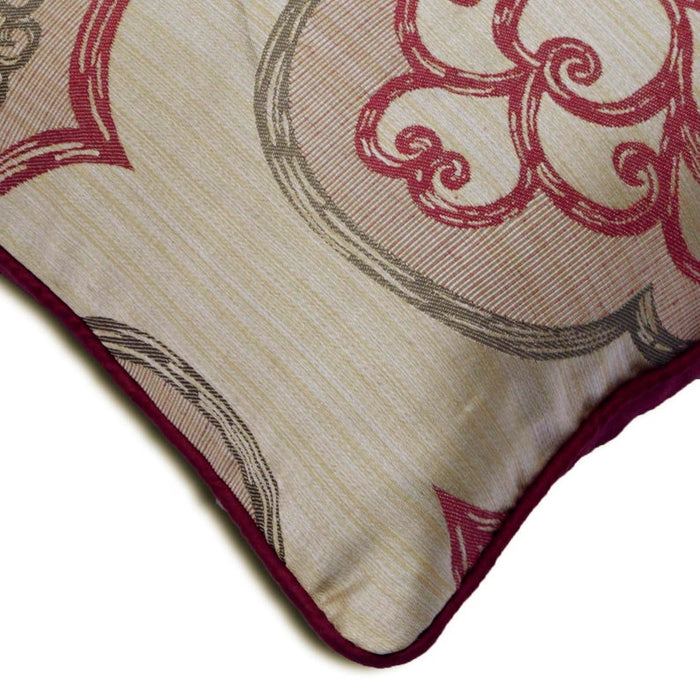 Damask Purple Galore - Purple Art Silk Throw Pillow Cover
