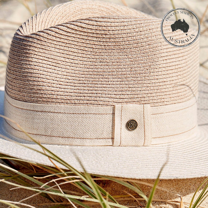 Deborah Hutton Summer Hat 012 | UPF50+ | Mix Camel/Ivory | 58cm - Suzie Anderson Home