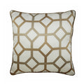 Deco Trellis - Beige Silk Decorative Euro Sham