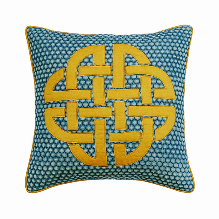 Denim Pillow Love Decorative Euro Sham