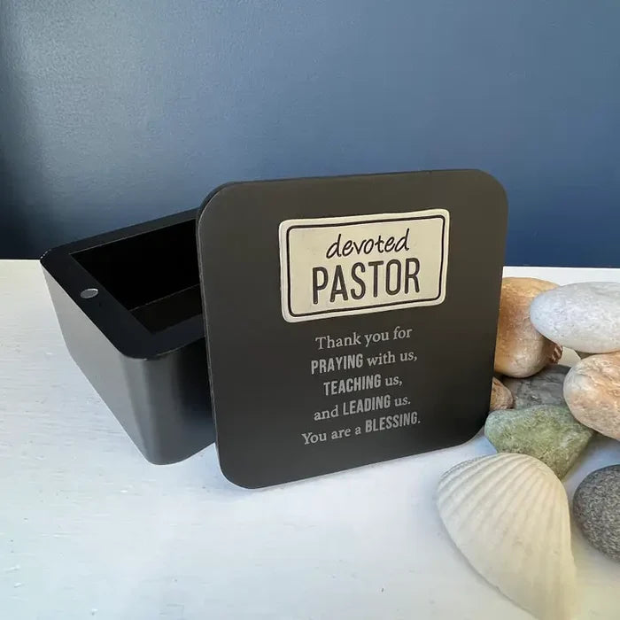 Devoted Pastor Keepsake Box W/Magnetic Cover Boxed #BX122