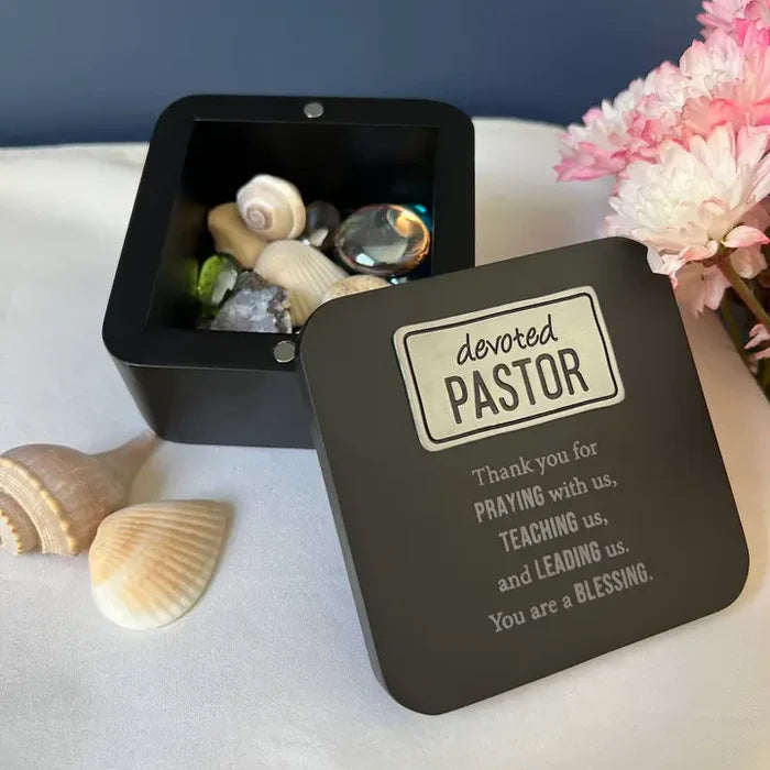 Devoted Pastor Keepsake Box W/Magnetic Cover Boxed #BX122